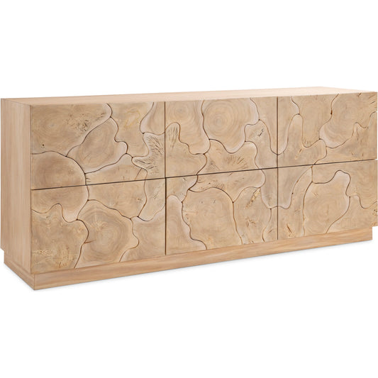 Calavaras Dresser by Bernhardt in bleached teak. Made from wood in a transitional style.
