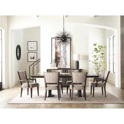 Quincy Double Pedestal Dining Table by Pulaski Furniture in molasses. Made from ash wood veneers in a traditional style.