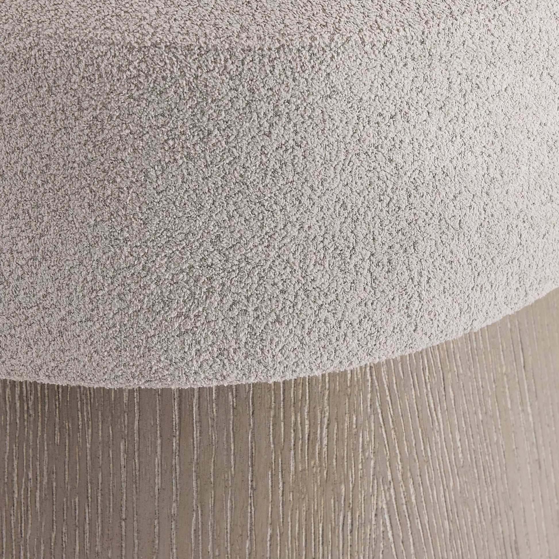 Linea Round Bench by Bernhardt. Made from white oak veneers, fabric in a transitional style.