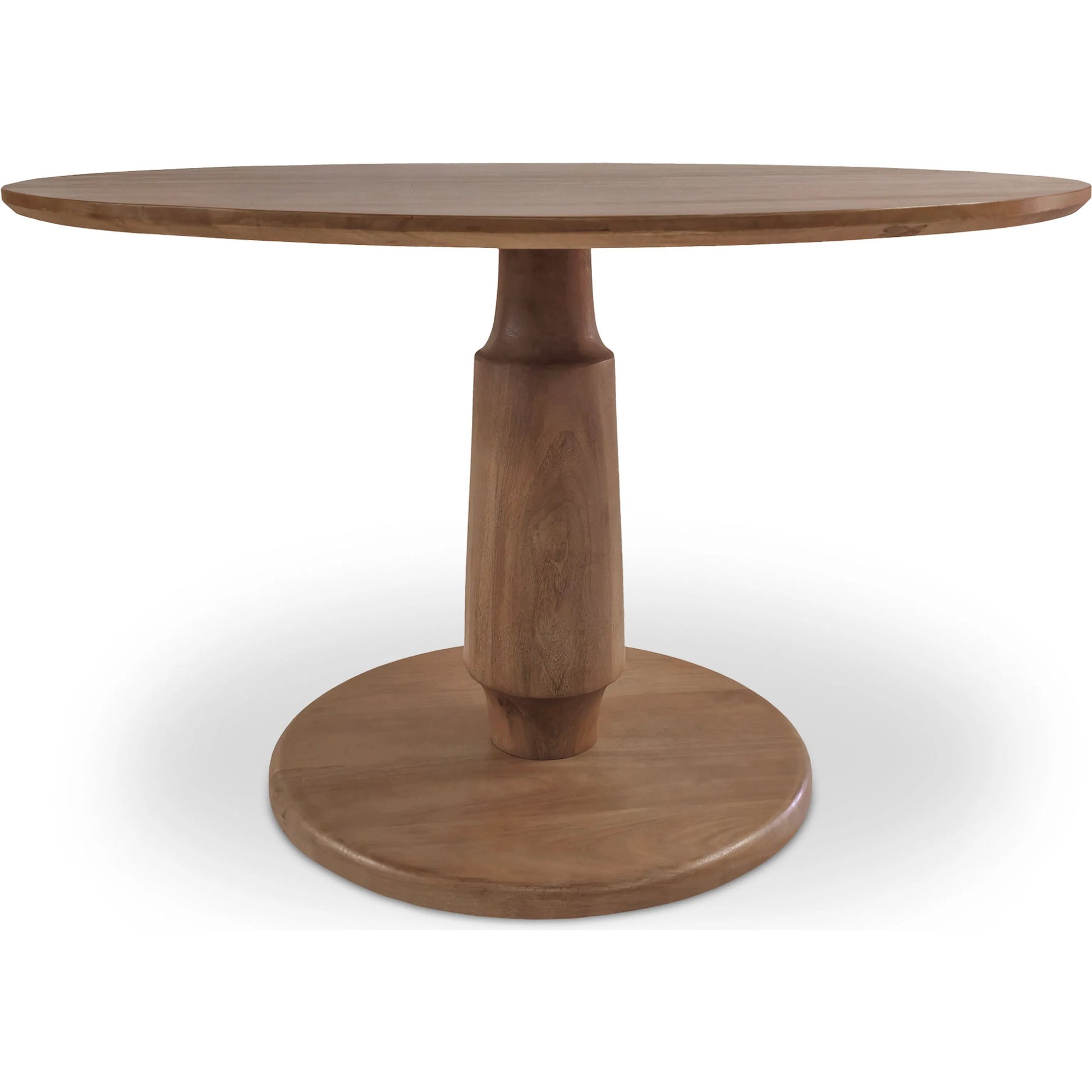 Clark Dining Table by Moe's Home Collection in brown. Made from mango wood in a traditional style.
