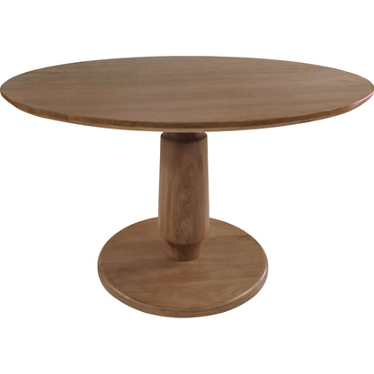 Clark Dining Table by Moe's Home Collection in brown. Made from mango wood in a traditional style.