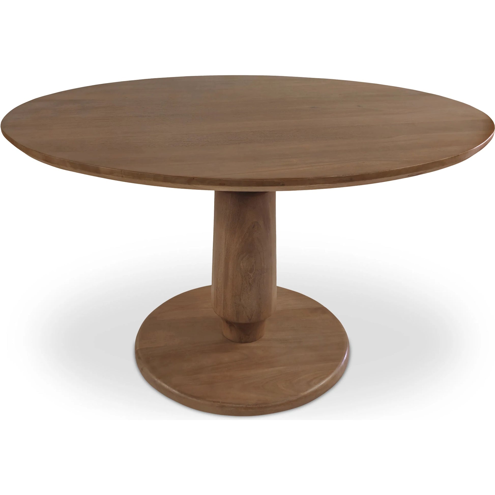Clark Dining Table by Moe's Home Collection in brown. Made from mango wood in a traditional style.