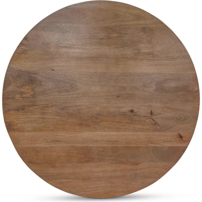 Clark Dining Table by Moe's Home Collection in brown. Made from mango wood in a traditional style.