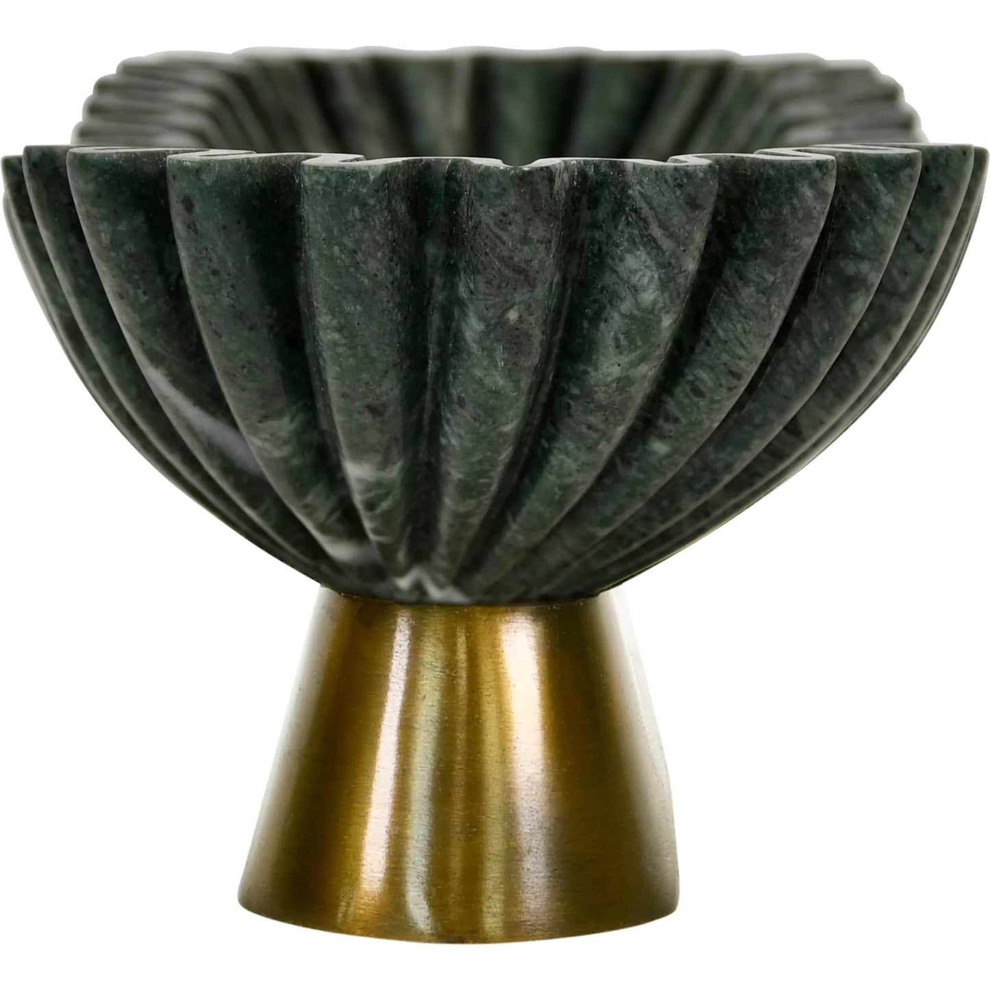 003 SI-2531009 | Additional Silo | Drago Oval Fluted Green Marble Bowl by Worlds Away. Made from unique in a unique style.