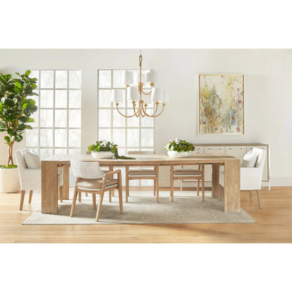 Drake Slipcover Arm Chair by Essentials For Living in white and natural gray oak. Made from solid oak wood, plywood in a modern style.