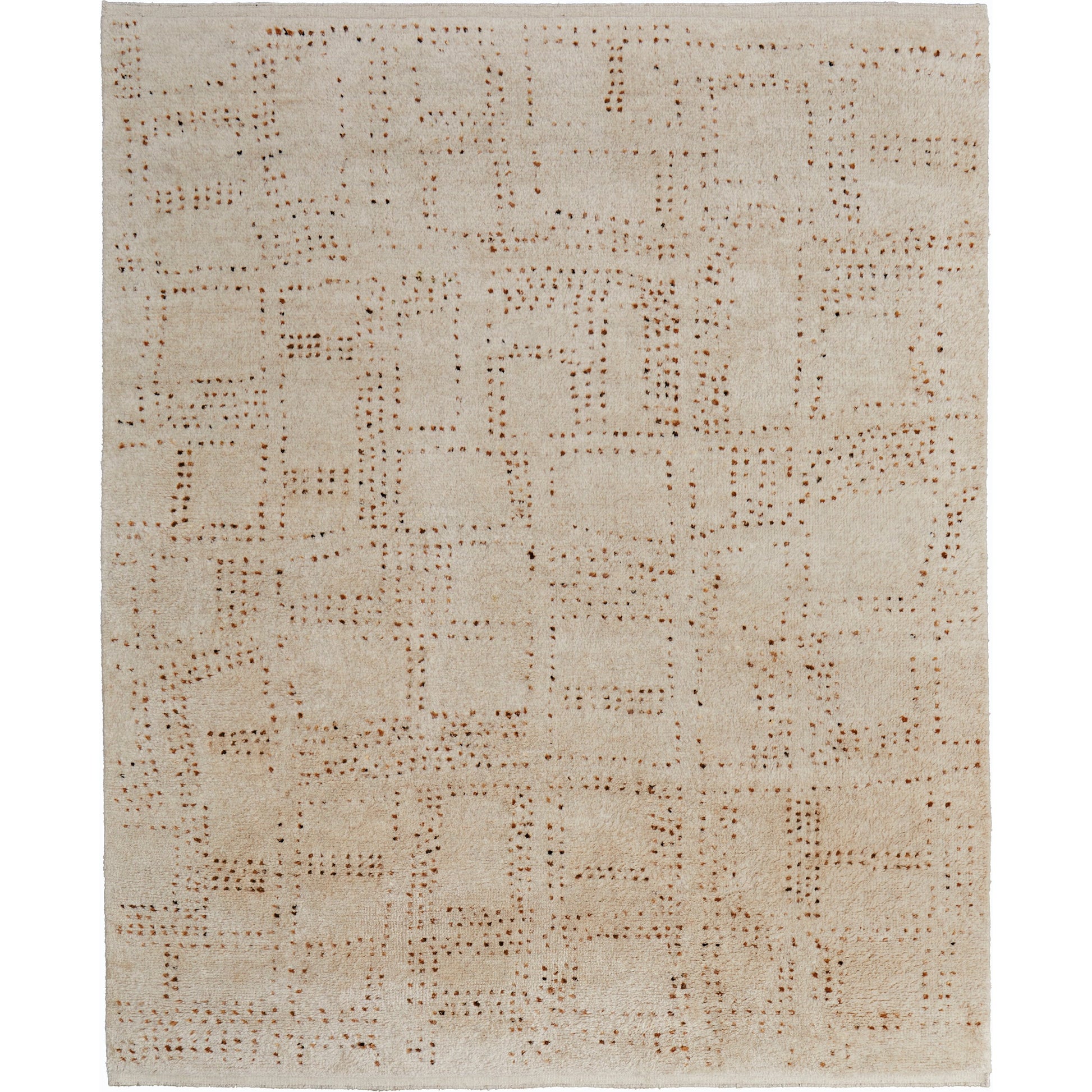 Truxel Polka Dots Rug - T26T6040 by Thom Felicia by Feizy Rugs in tan, brown. Made from wool in a unique style.