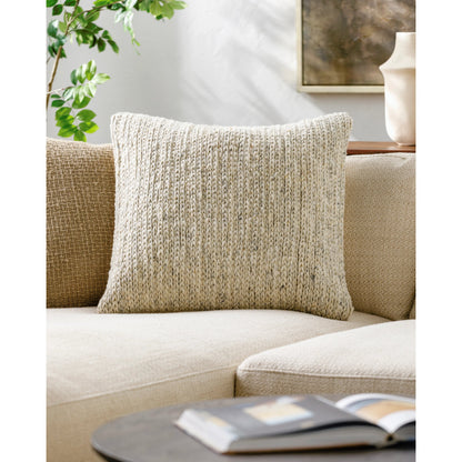 Derby Accent Pillow - 533831 by Surya. Made from wool, cotton in a modern style.