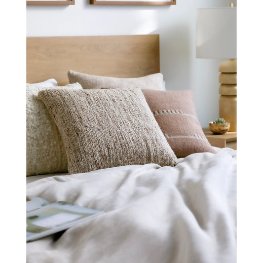Derby Accent Pillow - 533831 by Surya. Made from wool, cotton in a modern style.