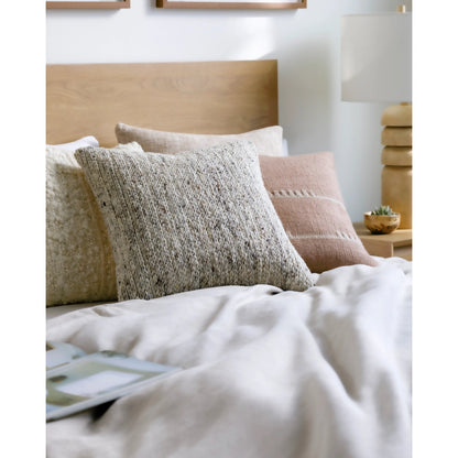 Derby Accent Pillow - 533831 by Surya. Made from wool, cotton in a modern style.