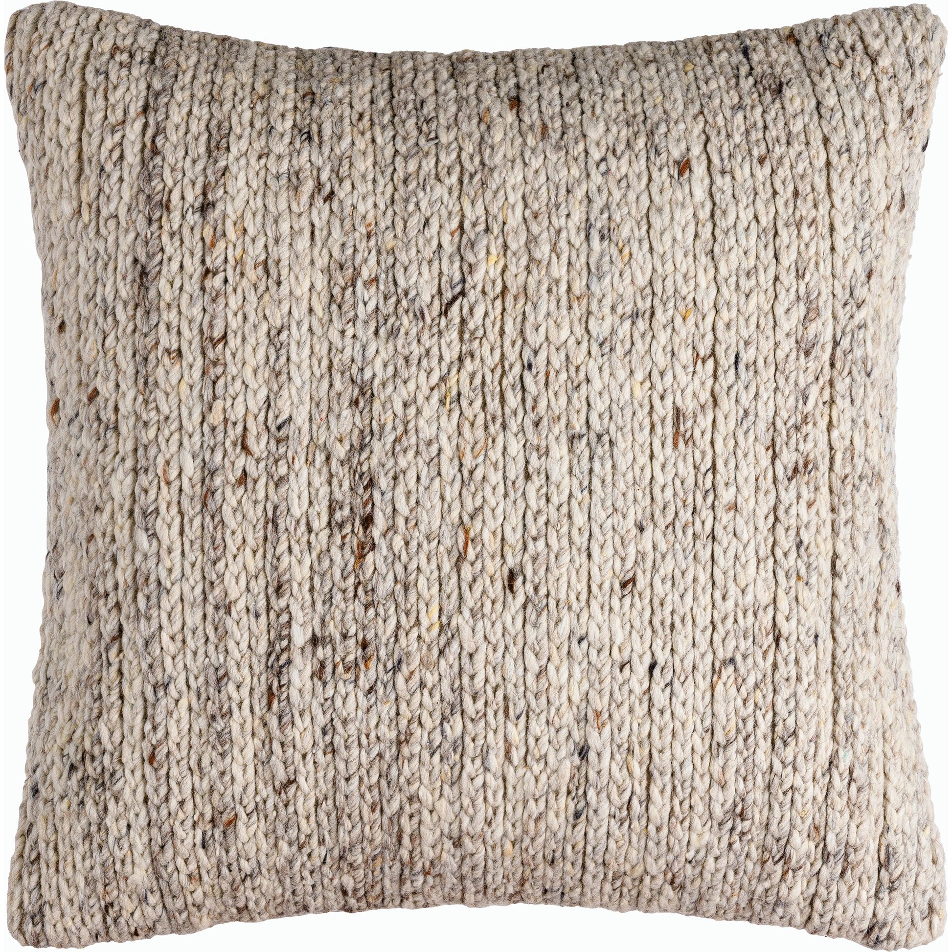 Derby Accent Pillow - 533831 by Surya. Made from wool, cotton in a modern style.