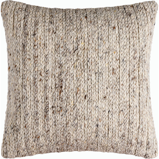 Derby Accent Pillow - 533831 by Surya. Made from wool, cotton in a modern style.