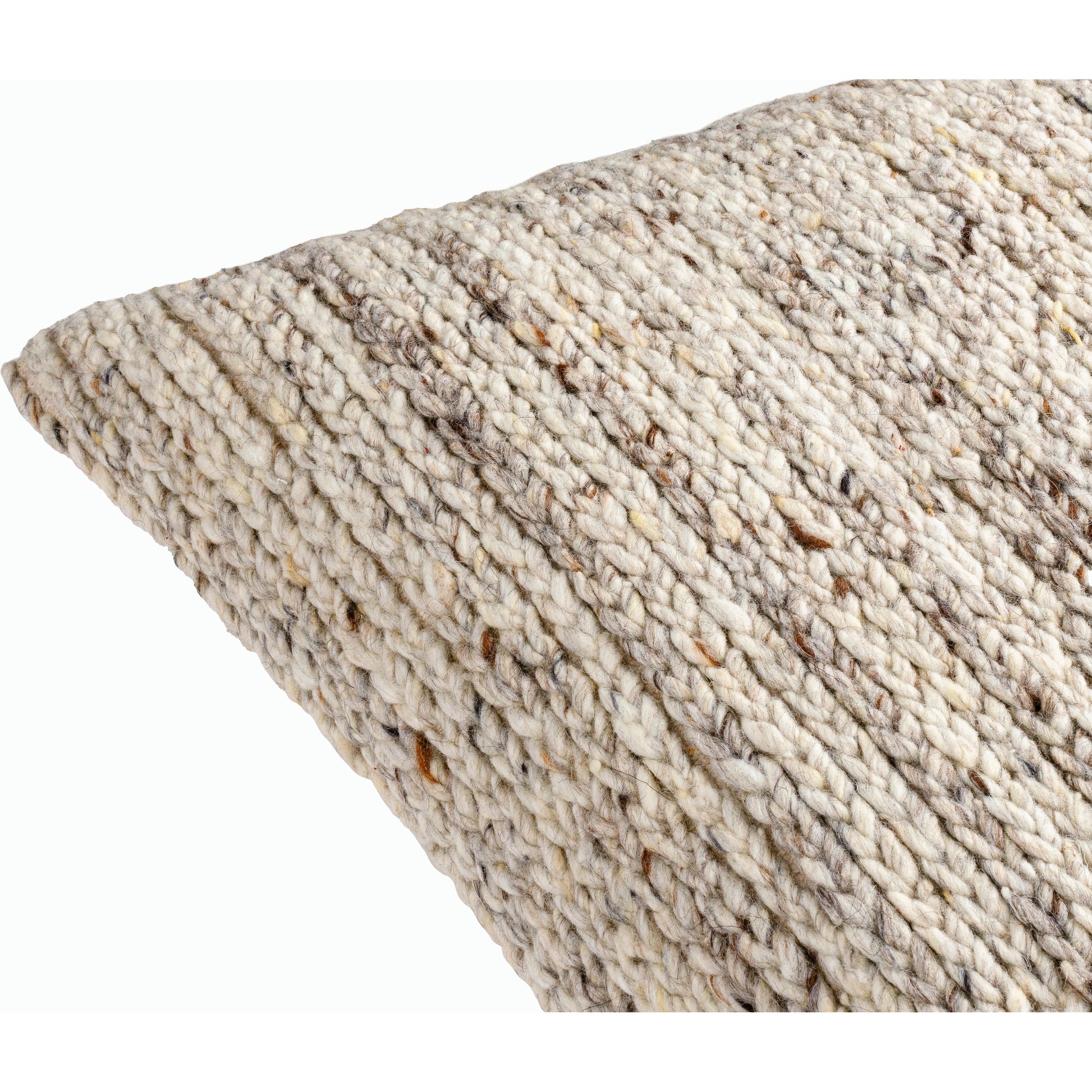 Derby Accent Pillow - 533831 by Surya. Made from wool, cotton in a modern style.