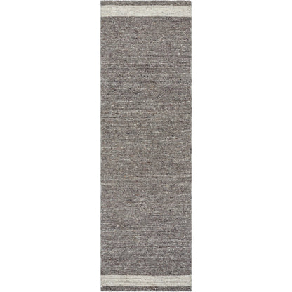 Derby DRB-2302 Rug by Livabliss in charcoal, ash gray, ivory. Made from face: 100% wool in a unique style.