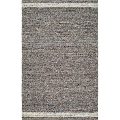 Derby DRB-2302 Rug by Livabliss in charcoal, ash gray, ivory. Made from face: 100% wool in a unique style.