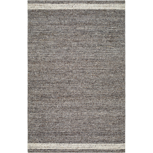 Derby Rug - 530194 by Livabliss in grey, dark grey. Made from face: 100% wool in a unique style.