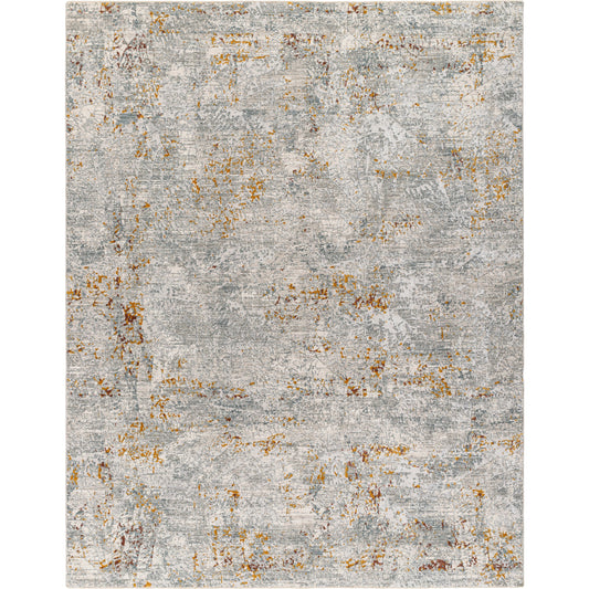 Dresden Rug - 32991 by Livabliss in gray, white, medium gray, light slate, mustard, rust. Ma