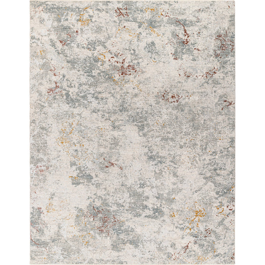 Dresden Rug - 32993 by Livabliss in white, gray, medium gray, light slate, rust, mustard. Ma