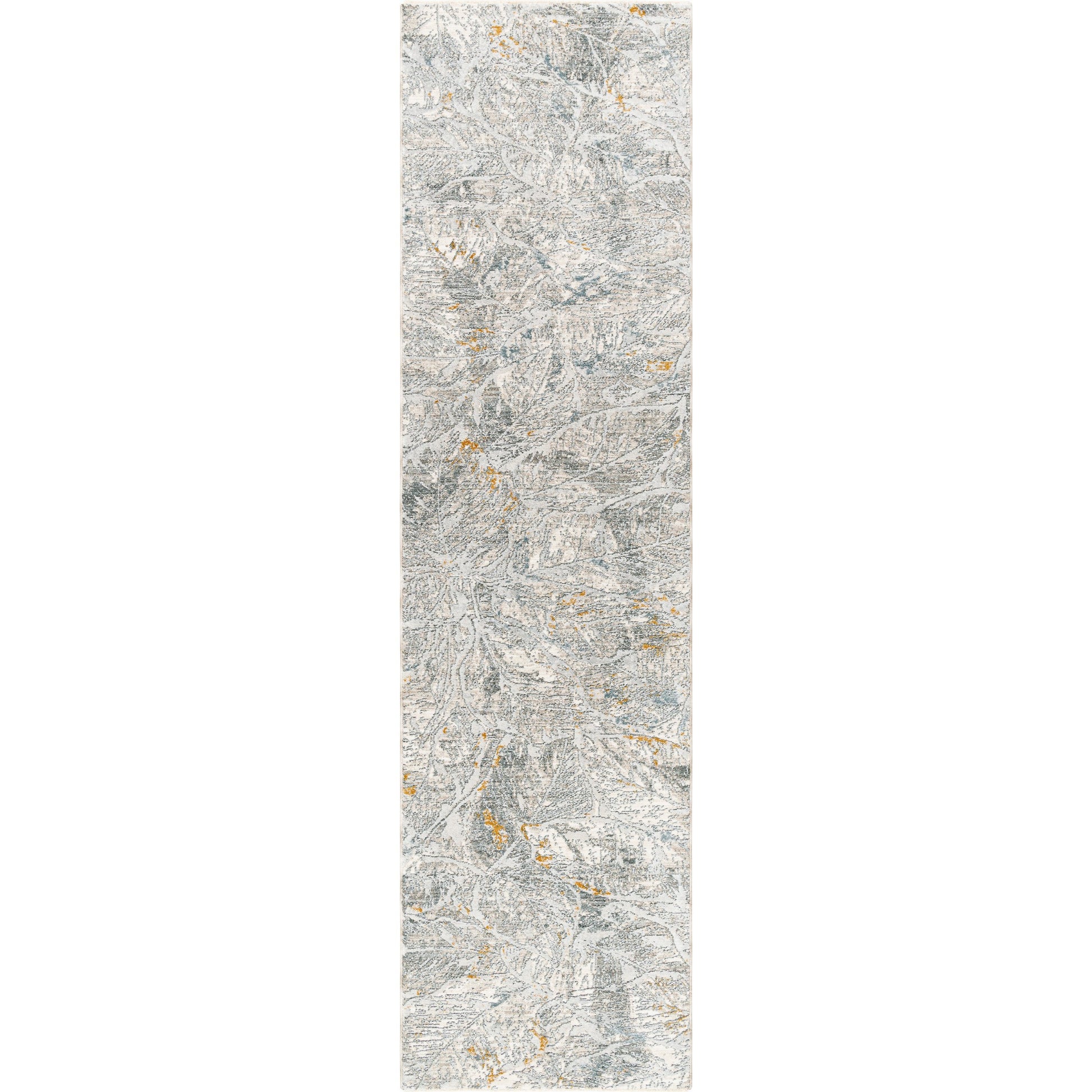 Dresden DRE-2317 Rug by Livabliss in white, medium gray, light slate, gray, denim, mustard. Made from main: 100% polyester in a unique style.