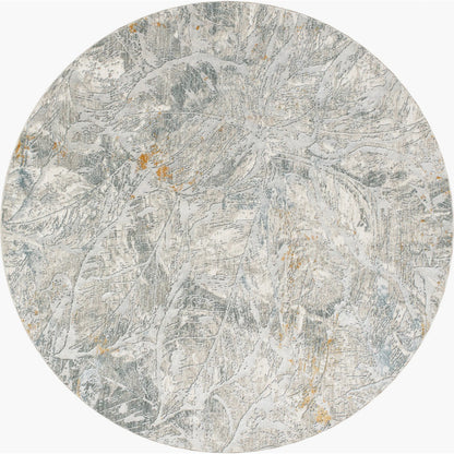 Dresden DRE-2317 Rug by Livabliss in white, medium gray, light slate, gray, denim, mustard. Made from main: 100% polyester in a unique style.