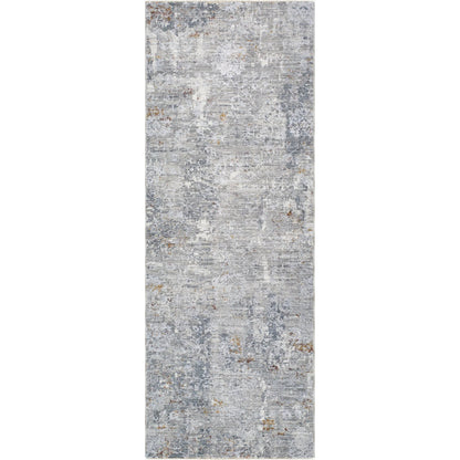 Dresden DRE-2319 Rug by Livabliss in medium gray, gray, white, light slate, mustard, rust. Made from main: 100% polyester in a unique style.
