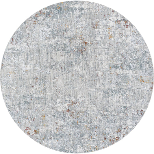 Dresden Rug - 32996 by Livabliss in medium gray, gray, white, light slate, mustard, rust. Made from main: 100% polyester in a unique style.