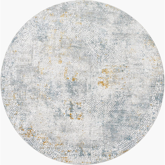 Dresden Rug - 32997 by Livabliss in white, medium gray, light slate, gray, denim, mustard. Made from main: 100% polyester in a unique style.