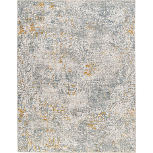 Dresden Rug - 32997 by Livabliss in white, medium gray, light slate, gray, denim, mustard. M