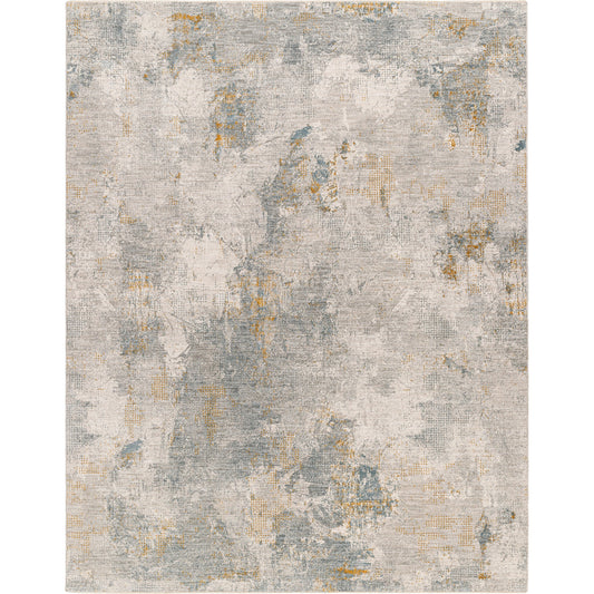 Dresden Rug - 32999 by Livabliss in medium gray, gray, white, denim, mustard, light slate. Made from main: 100% po