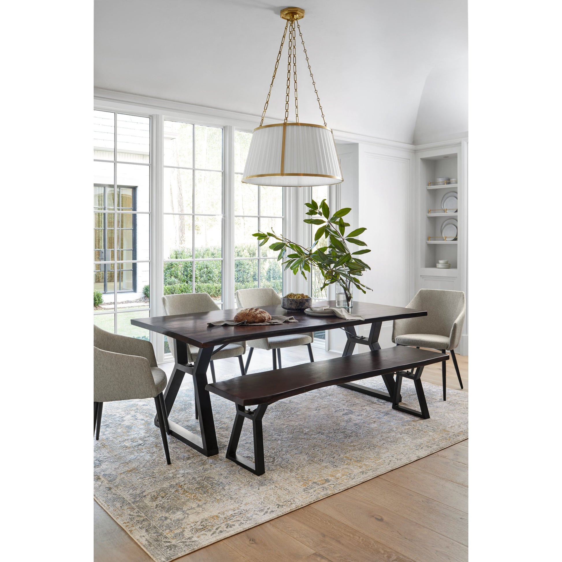 Dresden Rug - 33000 by Livabliss in medium gray, gray, white, denim, mustard, light slate. Made from main: 100% polyester in a traditional style.