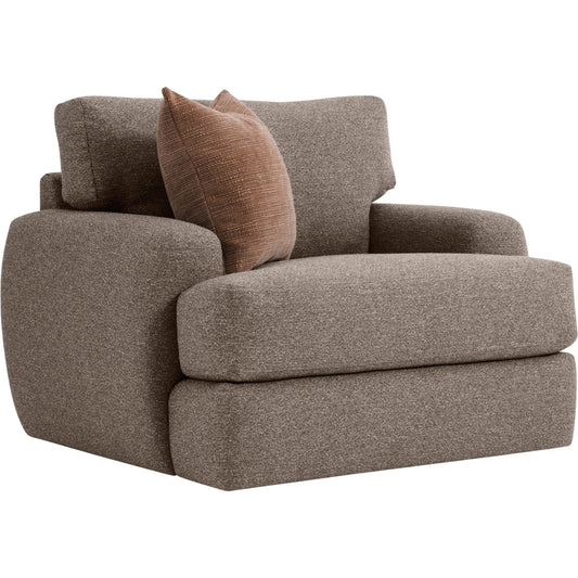Cameron Fabric Swivel Chair by Bernhardt in brown. Made from fabric in a unique style.