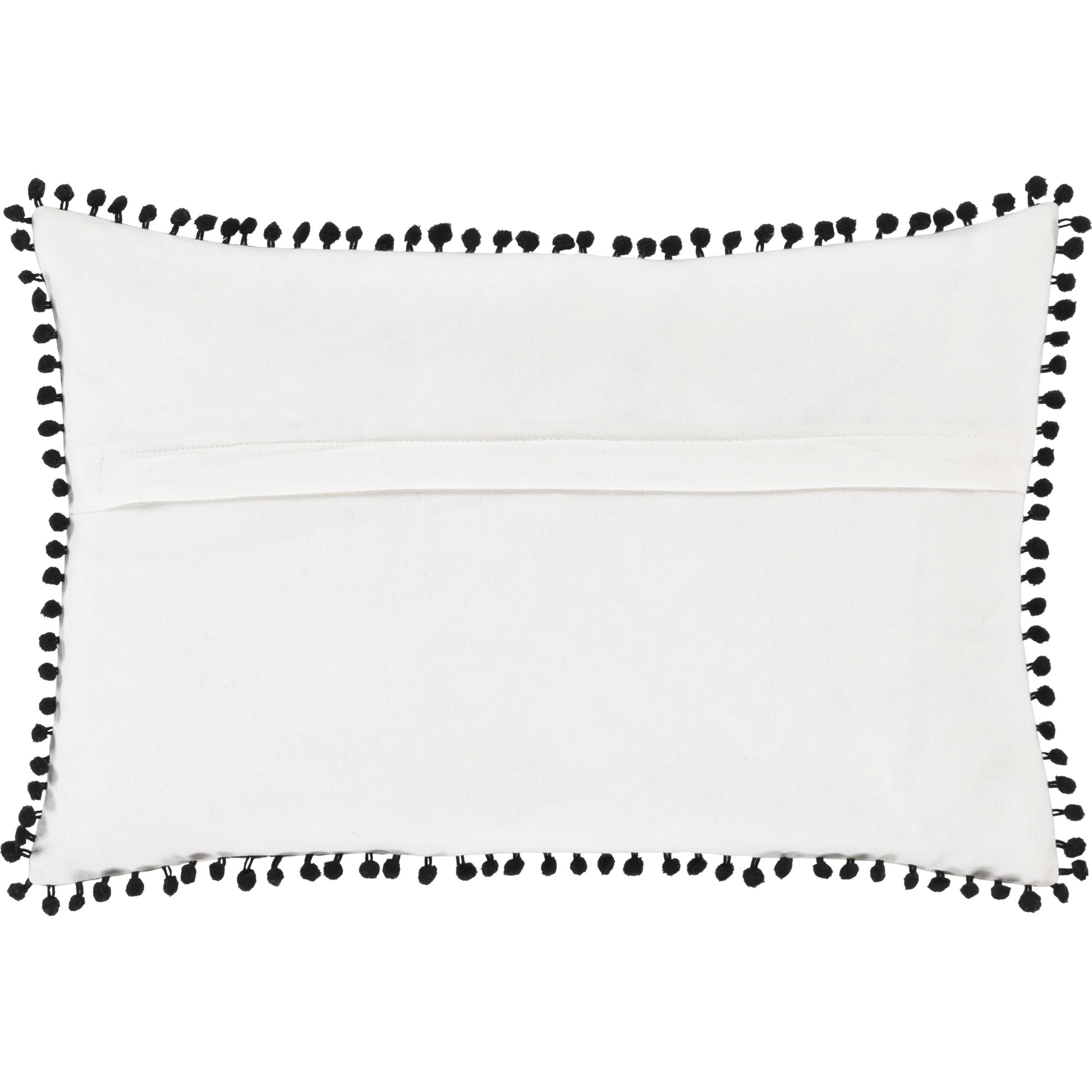 Dreamy Pillow - 18015 by Surya in white, black. Made from 100% cotton in a modern style.