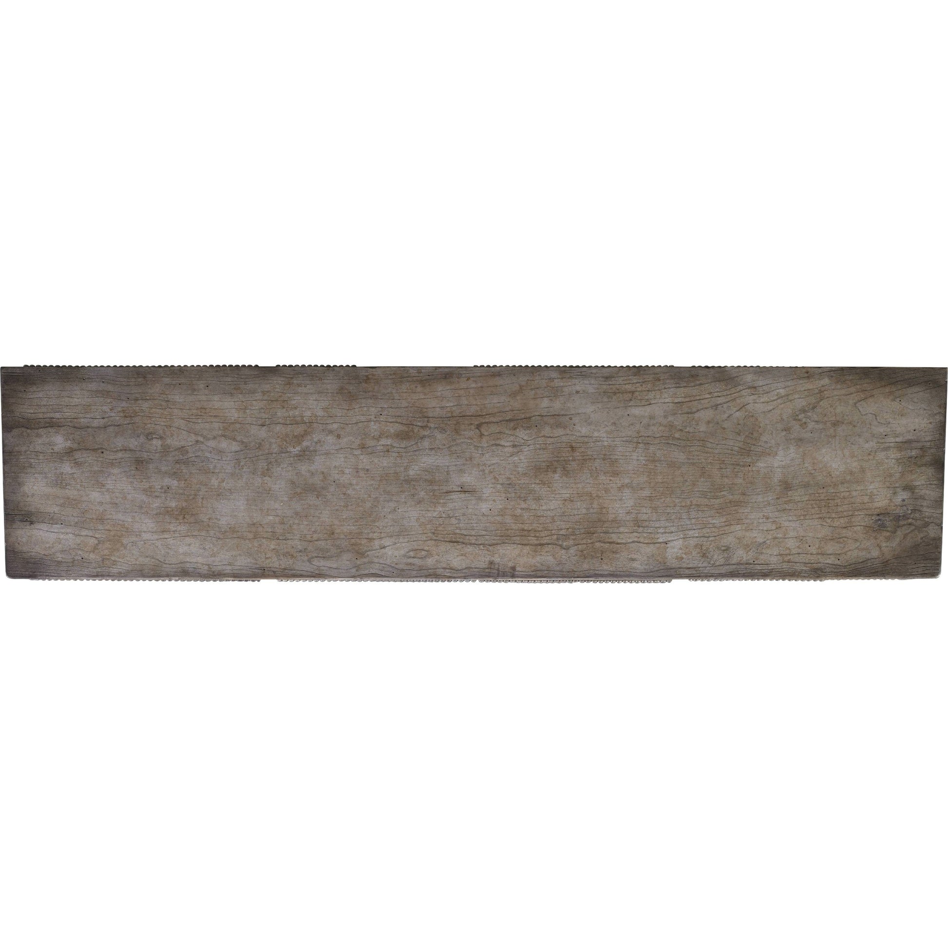 Ravenna Console by Hooker Furniture in gray. Made from cherry veneers with metal, resin in a traditional style.