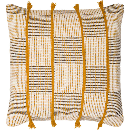 001 SI-1915205,SI-1915206 | Additional Silo | Draper Pillow - 32046 by Surya in pearl, off-white, warm grey, camel, light brown, copper. Made from front: 100% cotton, back: 100% cotton in a modern style.