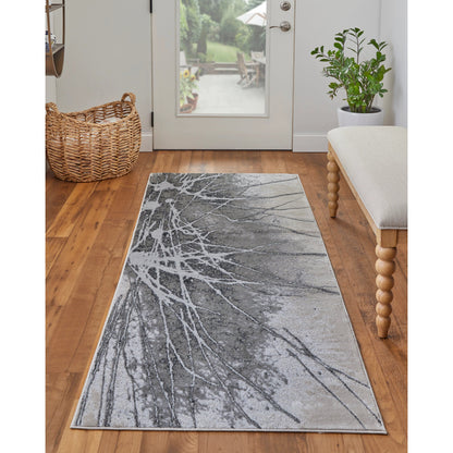 Astra Transitional Rug - 39L5F by Feizy in gray, silver, ivory. Made from polypropylene, polyester in a unique style.