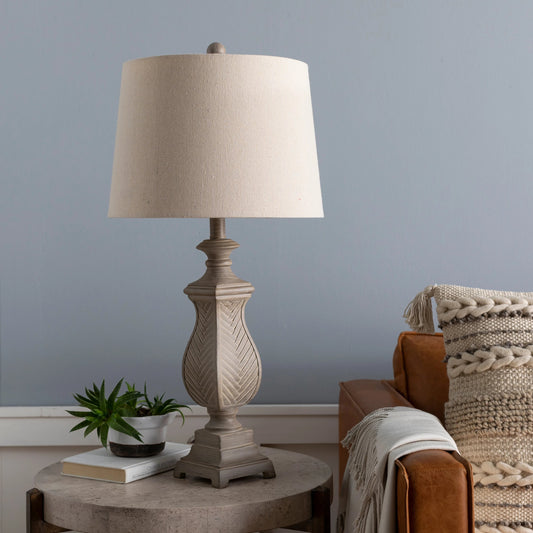 Darwin - 25435 by Surya in gray, natural and hand finishedhand finished. Made from linen, polyester, metal in a cottage & farmhouse style.