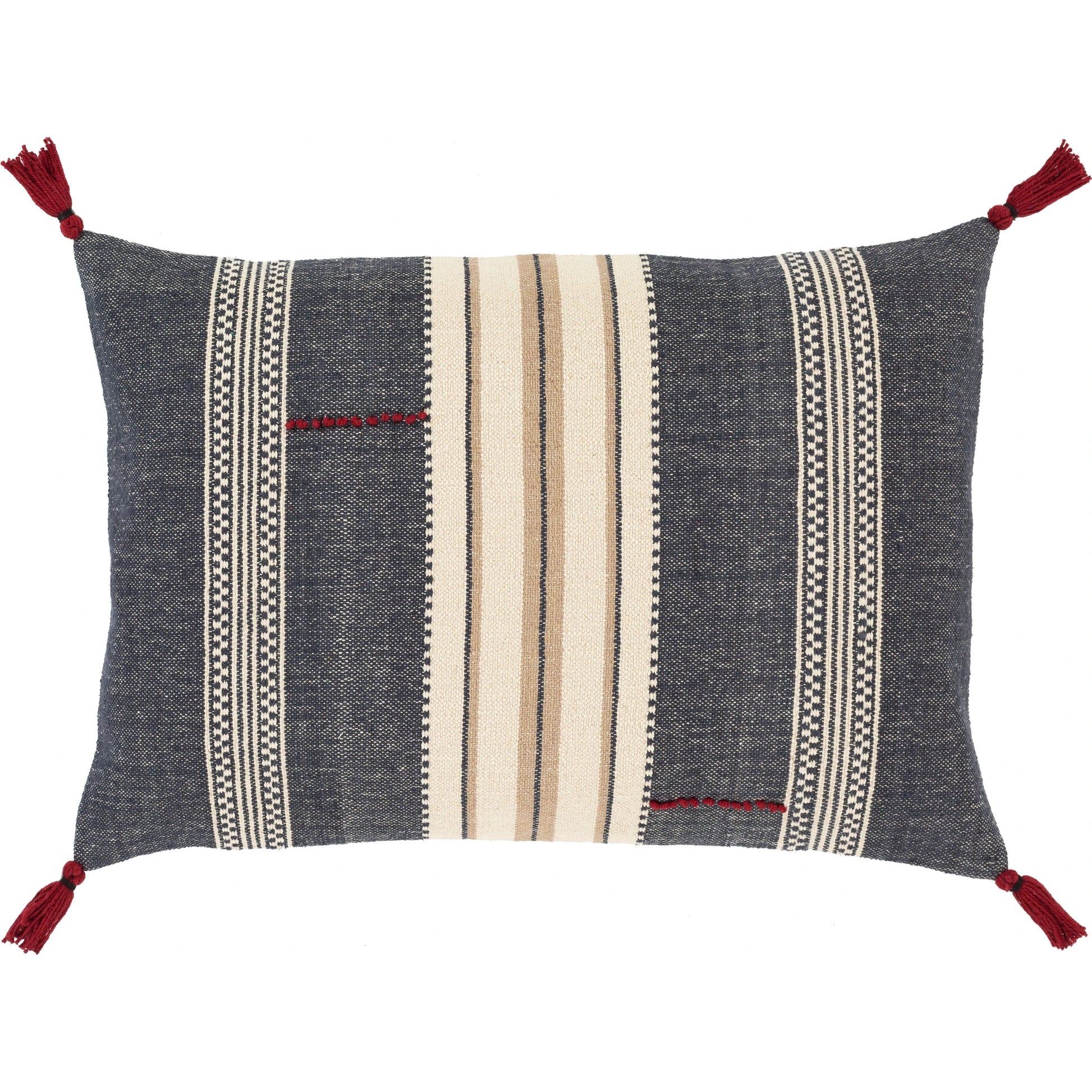 Dashing Pillow - 23206 by Surya. Made from 80% cotton, 20% viscose in a eclectic & global style.