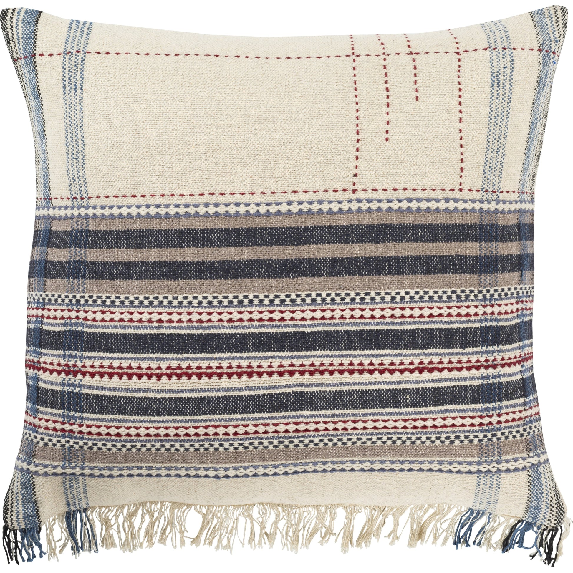 Dashing Pillow - 23206 by Surya. Made from 80% cotton, 20% viscose in a eclectic & global style.