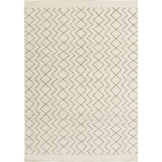 Dasher Rug - 15515 by Surya in charcoal, ivory. Made from 76% wool, 14% cotton, 10% viscose in a unique style.
