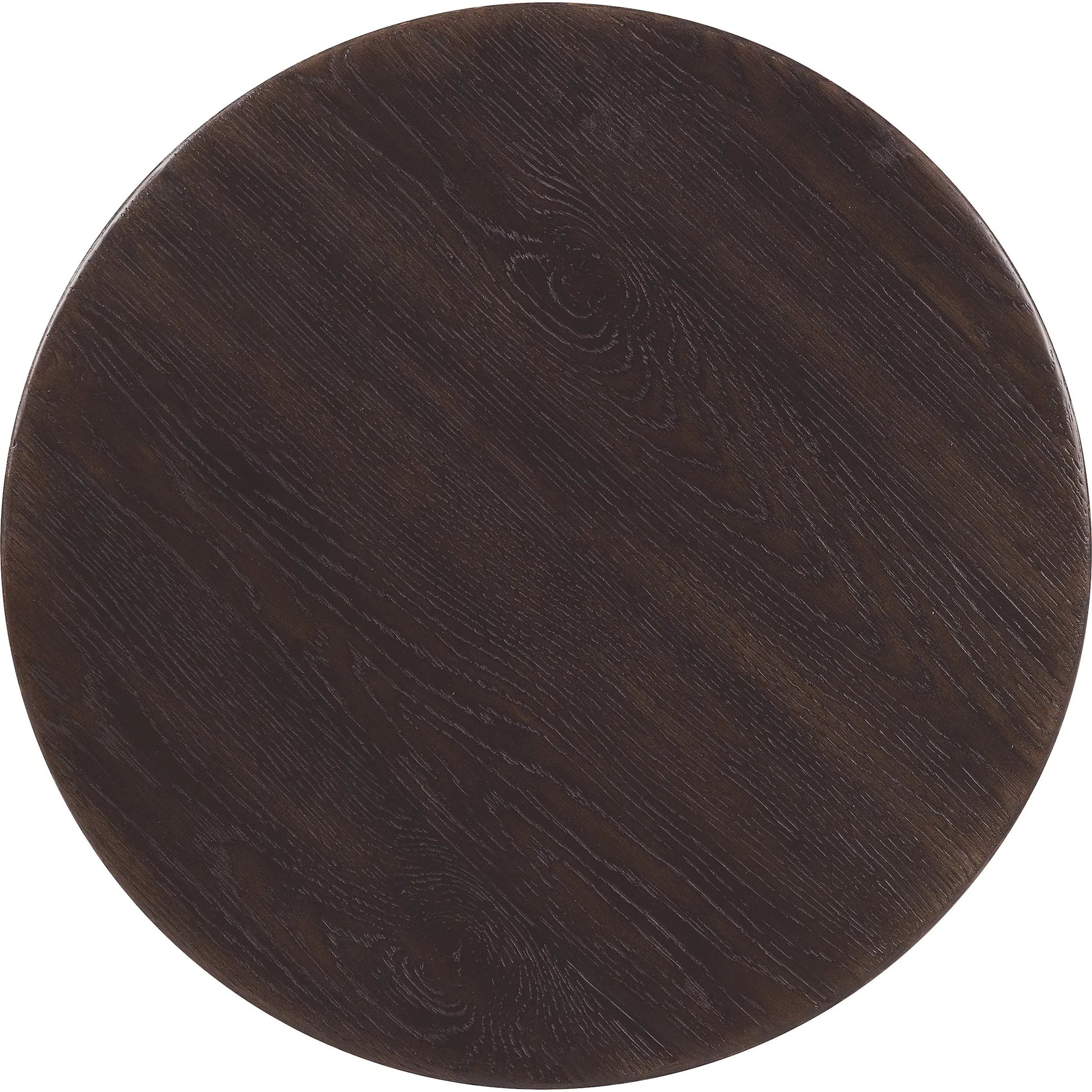 Driftwood Round End Table by Hooker Furniture. Made from unique in a transitional style.