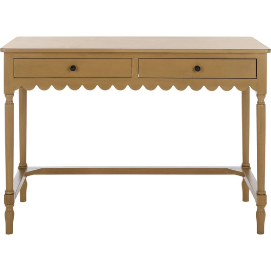 Stanislaus 2 Drawers Desk by HedgeApple Essentials. Made from pine wood, mdf, zinc alloy in a unique style.