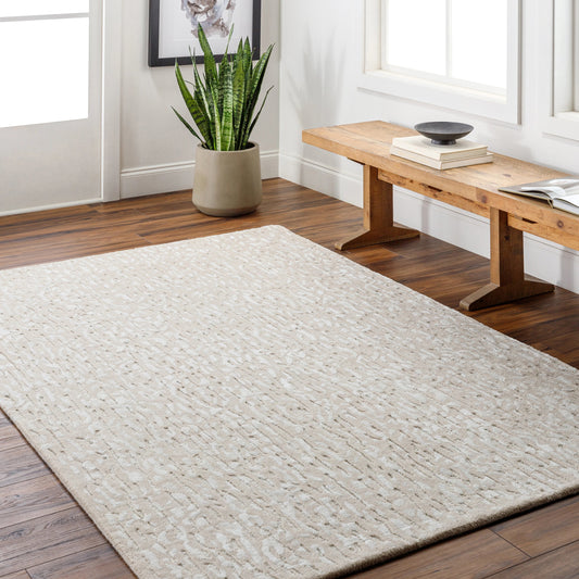 Dreamscape Rug - 33233 by Surya in ash, light silver, light grey. Made from main: 70% wool, main: 30% viscose in a unique style.