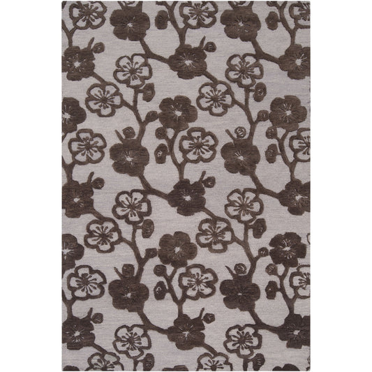 Dream Rug - 1299 by Surya in light gray, black. Made from 100% new zeland wool in a unique style.