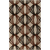 Beige, Rust, Dark Brown / 5' x 8'