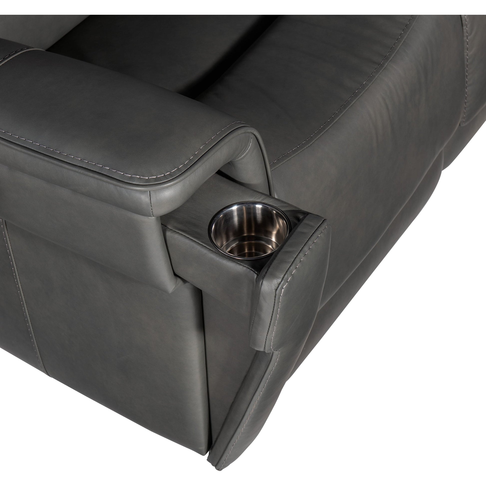 Lyra Zero Gravity Power Loveseat by Hooker Furniture. Made from leather in a traditional style.