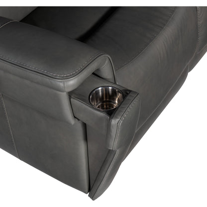 Lyra Zero Gravity Power Loveseat by Hooker Furniture. Made from leather in a traditional style.