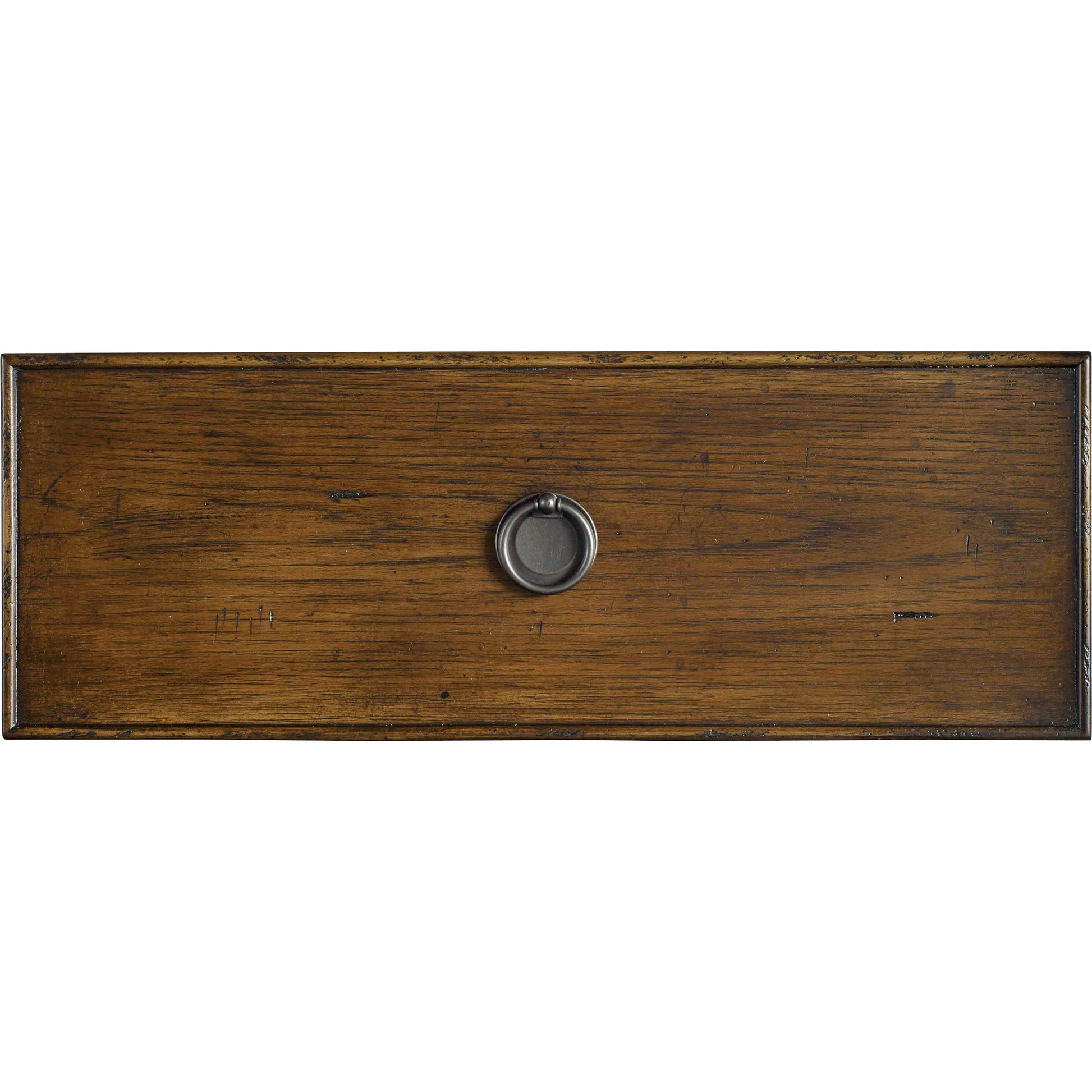 Archivist Nightstand by Hooker Furniture in pecan. Made from pecky pecan veneers, felt in a traditional style.
