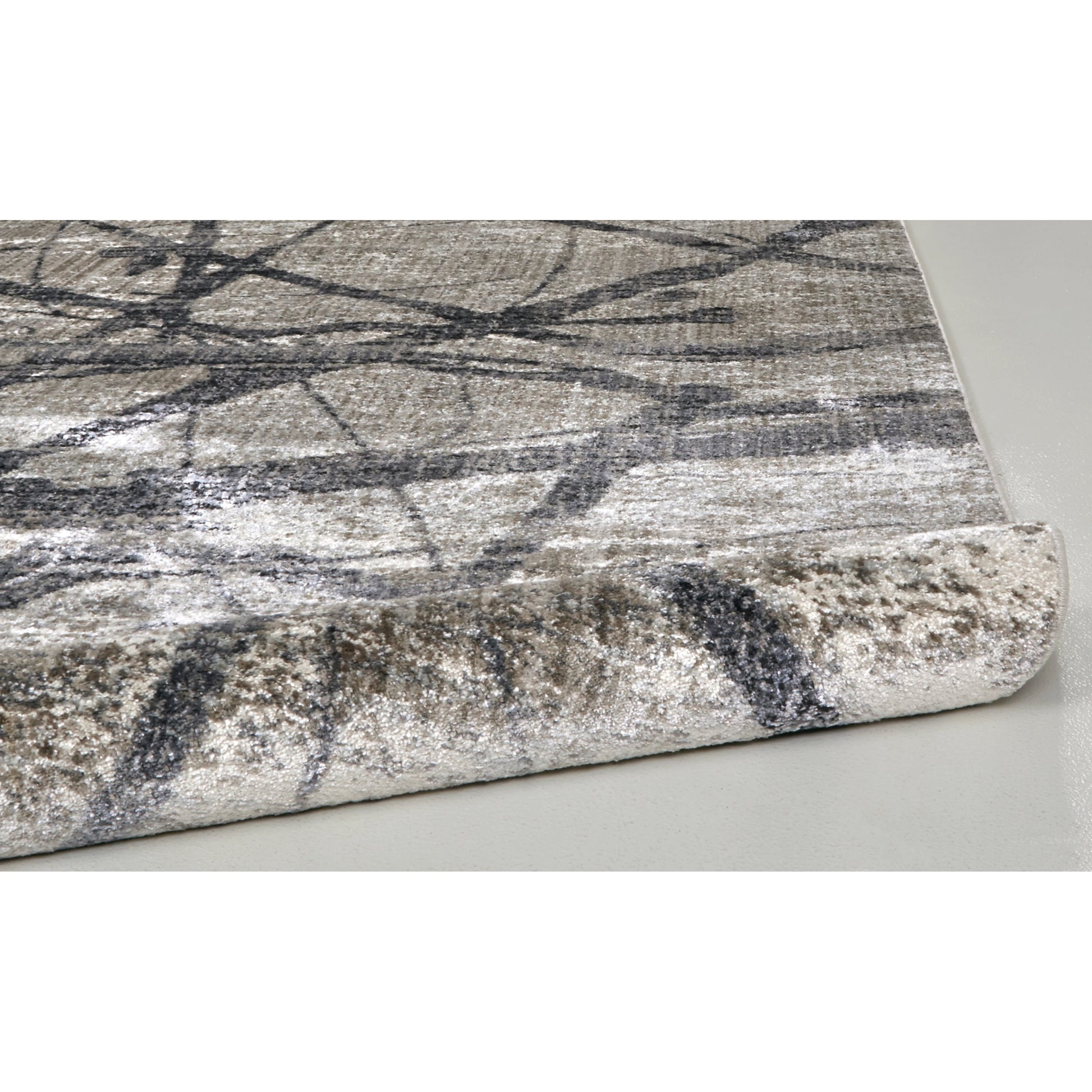Kano Transitional Rug - 3877F by Feizy in taupe, gray, ivory. Made from polypropylene, polyester in a unique style.