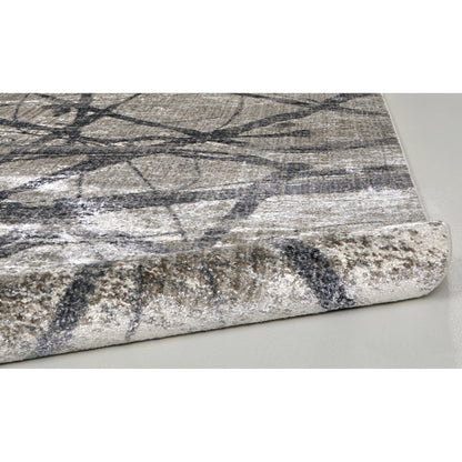 Kano Transitional Rug - 3877F by Feizy in taupe, gray, ivory. Made from polypropylene, polyester in a unique style.