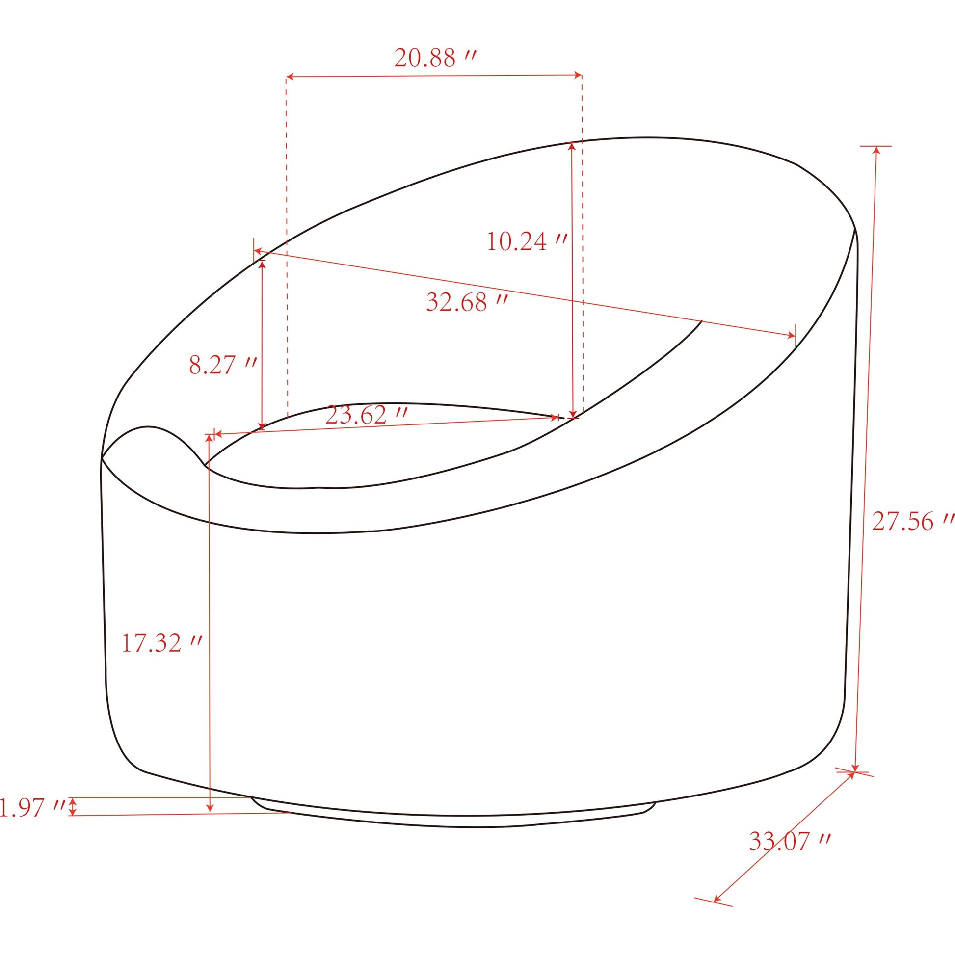 Sienna Swivel Chair by Pasargad Home. Made from polyester fabric in a modern style.