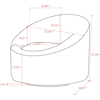 Sienna Swivel Chair by Pasargad Home. Made from polyester fabric in a modern style.